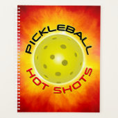 Pickleball Hot Shots Spiraal Week-/Maandplanner Planner (Voorkant)