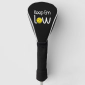 Pickleball hou me laag golfheadcover (Voorkant)