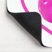 Pickleball houdt van roze picknuppel kogelsport ro muismat (Hoek)