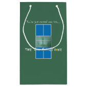 Pickleball Humor, de Non-Volley Zone Klein Cadeauzakje (Achterkant)