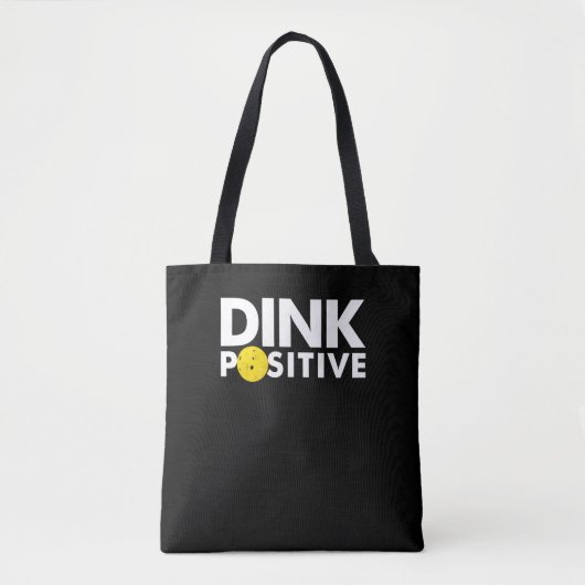 PICKLEBALL HUMOR DRINK POSITIEF GRAPPIG PICKLEBALL TOTE BAG (Voorkant)
