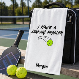 Pickleball Humor | Ik Heb Een Dinking Probleem Spo Handdoek