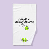 Pickleball Humor | Ik Heb Een Dinking Probleem Spo Handdoek (Handdoek)