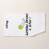 pickleball-Humor | Ik heb een drankprobleem met sp Handdoek (Handdoek)