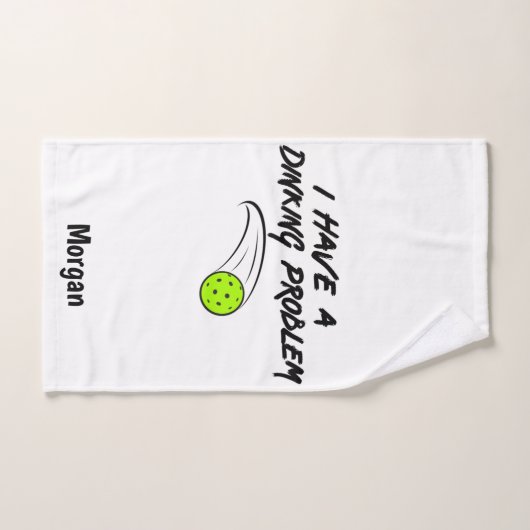 pickleball-Humor | Ik heb een drankprobleem met sp Handdoek (Handdoek)