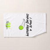pickleball-Humor | Ik heb een drankprobleem met sp Handdoek (Handdoek)