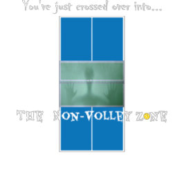 Pickleball Humor, niet-volley zone T-shirt