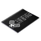 Pickleball Humor Typography Quote Notitieboek (Linkerzijde)