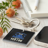 Pickleball - Ik speel niet altijd Pickleball Sleutelhanger (Voorkant Rechts)