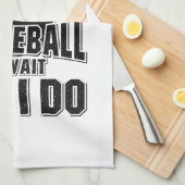 Pickleball - Ik speel niet altijd Pickleball Theedoek (Quarter Fold)