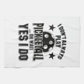 Pickleball - Ik speel niet altijd Pickleball Theedoek (Horizontaal)