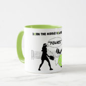 Pickleball: In het midden soldeert de riddle Mok (Voorkant links)