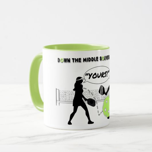 Pickleball: In het midden soldeert de riddle Mok (Voorkant links)