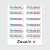 Pickleball in kleurrijke Sticker Blad/Sticker Pack (Vel)
