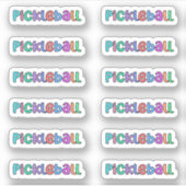Pickleball in kleurrijke Sticker Blad/Sticker Pack (Voorkant)