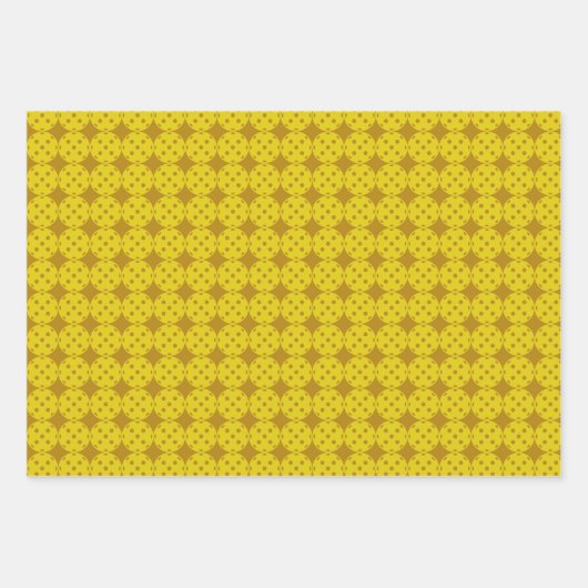 Pickleball inpakpapier - 3 patroonvellen (Voorkant 2)