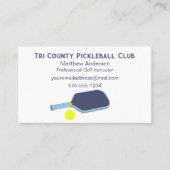 Pickleball Instructeur Pickleball Pro Custom Visitekaartje (Voorkant)