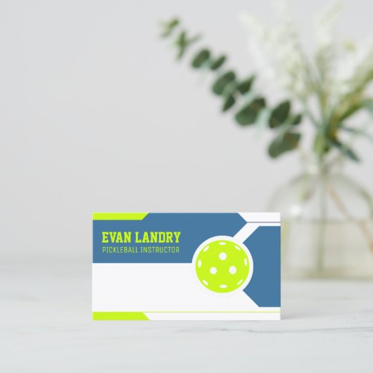 Pickleball Instructor Visitekaartje (Staand voorkant)