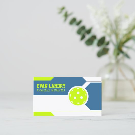 Pickleball Instructor Visitekaartje (Staand voorkant)