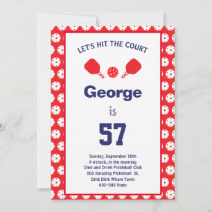 🤩 Pickleball Invitation + RSVP Kaart