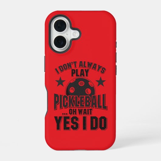 Pickleball iPhone 16 Hoesje (Achterkant)