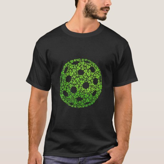 Pickleball Irish Shamrock Lucky Clover St T-shirt (Voorkant)