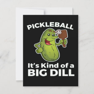 Pickleball is een beetje een Big Dill Feestdagenkaart