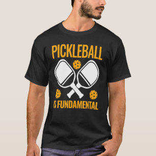Pickleball is een fundamentele paddleball-sport Pi T-shirt