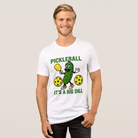 Pickleball is een grote Dill Tri-Blend Shirt (Voorkant volledig)