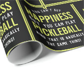 Pickleball is geluk Funny Pickleball Cadeaupapier (Rol Hoek)
