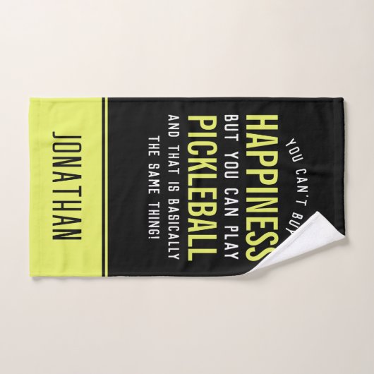 Pickleball is geluk Funny Pickleball Handdoek (Handdoek)