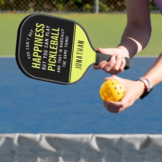 Pickleball is geluk Funny Pickleball Paddle (Insitu)