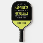 Pickleball is geluk Funny Pickleball Paddle (Achterkant)
