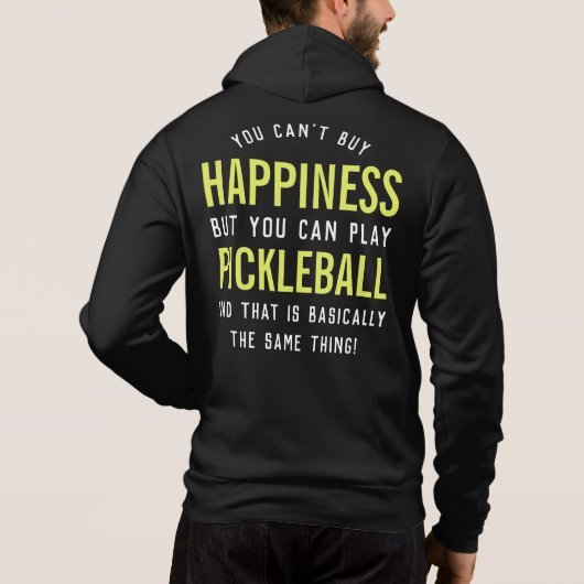 Pickleball is geluk hoodie (Achterkant)