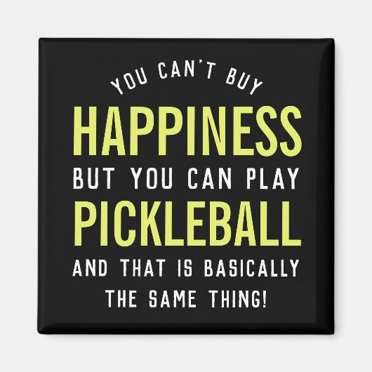 Pickleball is geluk magneet (Voorkant)