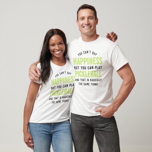 Pickleball is geluk t-shirt (Unisex)