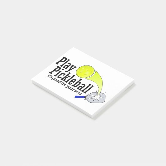 Pickleball is goed voor je ziel post-it® notes (Schuin)