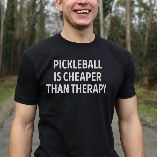 Pickleball is goedkoper dan therapie Pickleball Lo T-shirt