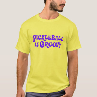 "Pickleball is Groovy" Stropdas-Dye T-shirt (Light