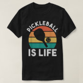Pickleball is het leven 490 t-shirt (Design voorkant)