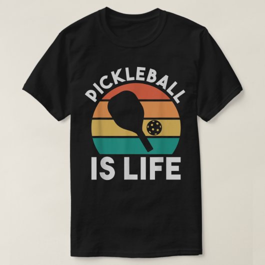 Pickleball is het leven 490 t-shirt (Design voorkant)