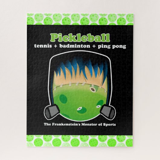 Pickleball is het monster van sport van Frankenste Legpuzzel (Verticaal)