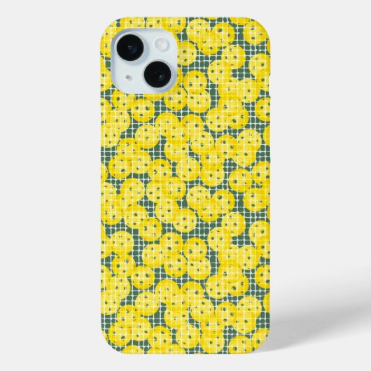 Pickleball is Leven - Geel op Groen Case-Mate iPhone Case (Achterkant)