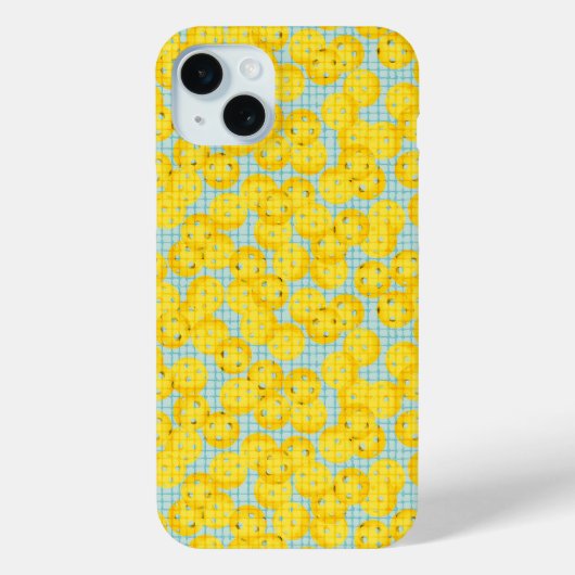 Pickleball is Leven - Geel op Lichtblauw Case-Mate iPhone Case (Achterkant)