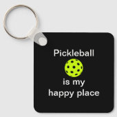 Pickleball is mijn gelukkig pleintje sleutelhanger (Voorkant)