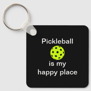 Pickleball is mijn gelukkig pleintje sleutelhanger