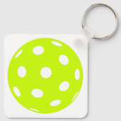 Pickleball is mijn gelukkig pleintje sleutelhanger (Achterkant)