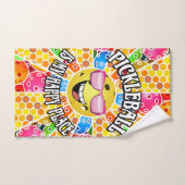 Pickleball is mijn gelukkige plaats - geel roze zo handdoek (Handdoek)