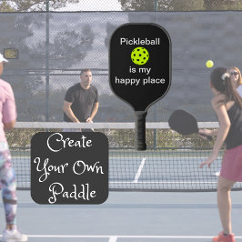 Pickleball is mijn gelukkige plaats grappig paddle