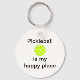 Pickleball is mijn gelukkige plek sleutelhanger
